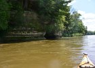 St Perer's Sandstone cliffs  St Perer's Sandstone cliffs. Kayaking Fox River from Sheridan to Wedron : 2014, Fox River, Kayaking, Sheridan, Wedron