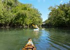 Cathie  Cathie approaching Lincoln Street Bridge. Kayak North Shore Channel, Skokie to Wilmette Locks : 2014, Bridge, Chicago River, Cook County, IL, Illinois, Kayaking, North Shore Channel, Skokie, Skokie Park District, paddling