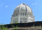 Bahá'í Temple  Bahá'í House of Worship, viewed from the Wilmette locks. Kayak North Shore Channel, Skokie to Wilmette Locks : 2014, Bahá'í House of Worship, Bahá'í Temple, Chicago River, Cook County, IL, Illinois, Kayaking, North Shore Channel, Skokie, Skokie Park District, paddling