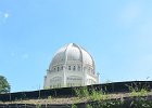 Bahá'í Temple  Bahá'í House of Worship, viewed from the Wilmette locks. Kayak North Shore Channel, Skokie to Wilmette Locks : 2014, Bahá'í House of Worship, Bahá'í Temple, Chicago River, Cook County, IL, Illinois, Kayaking, North Shore Channel, Skokie, Skokie Park District, paddling
