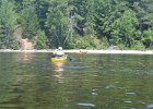 Maine080814-1405  Around the point to a sandy beach for picnic lunch. Kayak South Arm Lower Richardson Lake : 2014, Kayaking, Maine, Oxford County, Richardson Lake, South Arm