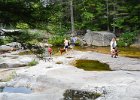 Screw Auger Falls  Picnic lunch after kayaking.  Visiting Screw Auger Falls at Grafton Notch State Park : 2014, Grafton Notch State Park, Maine, Newry, Screw Auger Falls, waterfall