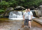 Ian and Leslie  Ian and Leslie Picnic lunch after kayaking.  Visiting Screw Auger Falls at Grafton Notch State Park : 2014, Grafton Notch State Park, Maine, Newry, Screw Auger Falls, waterfall