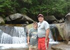 Jack and Cathie  Cathie and Jack. Picnic lunch after kayaking.  Visiting Screw Auger Falls at Grafton Notch State Park : 2014, Grafton Notch State Park, Maine, Newry, Screw Auger Falls, waterfall
