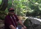 Jack  Jack, picnic on the falls. Hiking Rattle River section of Appalachian Trail in New Hampshire : 2014, AT, Appalachian Trail, Hiking, New Hampshire, Rattle River Trail, White Mountain National Forest