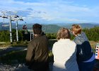 Ian, Leslie, and Cathie  Ian, Leslie and Cathie looking at Mt Wills : 2014, Maine, North Peak, North Peak Lodge, Sunday River Ski Resort