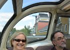 Cathie and Ian  Cathie and Ian in the dome section of the train. Train ride from North Conway to Crawford Notch, on the Conway Scenic Railroad : 2014, Conway Scenic Railroad, New Hampshire, Train Ride