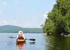 Leslie and Eagle  Leslie and eagle. Kayak South Arm Lower Richardson Lake : 2014, Kayaking, Maine, Oxford County, Richardson Lake, South Arm