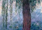 Claude Monet, seen at l'Orangerie  "Série des Nymphéas, Le Matin aux saules" painting by Claude Monet, 1914-1926, seen at Musée de l'Orangerie, Salle 2 mur sud : 2014, Art Museum, Claude Monet, France, Musée de l'Orangerie, Painting, Paris, post card, postcard