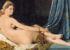 Ingres, seen at Musée du Louvre  "La Grande Odalisque," painting by Jean-Auguste-Dominique Ingres, 1814, seen at Musée du Louvre : 2014, Art Museum, France, Louvre, Musée du Louvre, Painting, Paris, post card, postcard