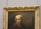 Paris120914-3272  "Portrait de l'artiste au chevalet(easel)," painting by Rembrandt, 1660. Musée du Louvre/ Louvre Museum, Paris Day 2 : 1st arrondissement, 2014, Art Museum, Louvre Museum, Musée du Louvre, Painting, Palais du Louvre, Paris, Rembrandt