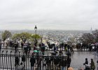 Paris120914-2207  Cityscape view looking South from the Esplanade (plaza) du Sacré Coeur. Montmartre. Paris Day 5 : 18th arrondissement, 2014, France, Montmartre, Paris, Sacré Coeur