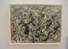 Paris120914-2247  "Painting (Silver over Black, White, Yellow, and Red)," painting by Jackson Pollock, 1948. Musée National d'Art Moderne. Le Centre Pompidou, Paris Day 5 : 2014, 4th arrondissement, Art Museum, France, Jackson Pollock, Le Centre Pompidou, National d'Art Moderne, Paris, Pompidou
