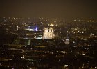 Paris120914-3132  Notre Dame, view of Paris from the Tour Eiffel observation deck. Paris Day 1 : 2014, 7th arrondissement, Cityscape, Night, Notre Dame de Paris, Paris, Tour Eiffel
