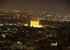 Paris120914-3160  Arc de Triomphe, view of Paris from the Tour Eiffel observation deck. Paris Day 1 : 2014, 7th arrondissement, Arc de Triomphe, Cityscape, Night, Paris, Tour Eiffel