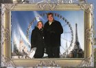 Cathie and Jack  Cathie and Jack at La Grande Roue de Paris : 2014, Ferris Wheel, France, Paris, post card, postcard