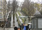 Cathie, Montmartre.  Cathie, Funiculaire de Montmartre. Montmartre. Paris Day 5 : 18th arrondissement, 2014, France, Funiculaire, Funicular, Montmartre, Paris