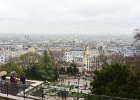 Montmartre.  Cityscape view looking South from the Esplanade (plaza) du Sacré Coeur. Montmartre. Paris Day 5 : 18th arrondissement, 2014, France, Montmartre, Paris