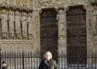 Cathie, Notre Dame Front  Cathie, Cathédrale Notre Dame main plaza area. Day 1 Paris : 2014, 4th arrondissement, Cathédrale, Cathédrale Notre Dame de Paris, France, Notre Dame de Paris, Paris, cathedral, Île de la Cité