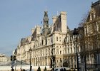 Hôtel de Ville  Hôtel de Ville, viewed from Pont d'Arcole. Day 1 Paris : 2014, 4th arrondissement, City Hall, France, Hôtel de Ville, Paris