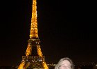 Cathie, Tour Eiffel  Cathie and Tour Eiffel, viewed from the The Palais de Chaillot at the Place du Trocadéro. Day 1 Paris : 16th arrondissement, 2014, France, Night, Paris, Place du Trocadéro, The Trocadéro, Tour Eiffel
