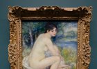 Renoir  "Femme nue dans un paysage," painting by Pierre-Auguste Renoir, 1883. Musée de l'Orangerie. Paris Day 2 : 1st arrondissement, 2014, Art Museum, Musée de l'Orangerie, Painting, Paris, Renoir