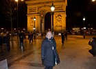 Cathie, Arc de Triomphe  Cathie, at the Arc de Triomphe on the Champs-Élysée. Paris Day 2 : 2014, 8th arrondissement, Arc de Triomphe, Champs-Élysées, Night, Paris, Walking