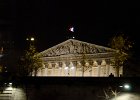 Assemblée nationale, Seine River Cruise  Palais Bourbon, Assemblée nationale. Bateaus Parisiens dinner cruise on the Seine River. Paris Day 3 : 2014, Bateaus Parisiens, Dinner Cruise, France, Night, Paris, Seine River, boat ride