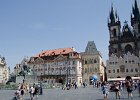 Old Town Square  Kinský Palace (left), Týnský chrám/Týn Church (right). Old Town Square/Staroměstské náměstí : 2014, Church, Czech Republic, Old Town, Old Town Square, Prague, Praha, Staroměstské náměstí, Staré Město, Česká republika