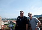 Jack and Mike  Jack and Mike. View of Prague from Royal Garden. Pražský hrad / Prague Castle : 2014, Czech Republic, Hradčany, Prague, Prague Castle, Praha, Pražský hrad, Česká republika