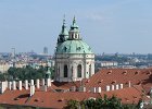 St. Nicholas Church  Dome of St. Nicholas Church (Malá Strana). View of Prague from Royal Garden. Pražský hrad / Prague Castle : 2014, Czech Republic, Hradčany, Prague, Prague Castle, Praha, Pražský hrad, Česká republika