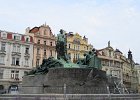 Jan Hus Memorial  Jan Hus Memorial  at the center of Old Town Square/Staroměstské náměstí : 2014, Czech Republic, Old Town, Old Town Square, Prague, Praha, Staroměstské náměstí, Staré Město, Walking, Česká republika