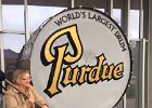 World's Largest Drum  Cathie and Purdue's Worlds Largest Drum. Purdue Old Masters, Nov 2014 : 2014, Cathie, IN, Indiana, Old Masters, Purdue, Purdue University, West Lafayette