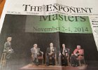 Purdue Exponent  Exponent has Cathie and her fellow Old Masters on the front page!!  Purdue Old Masters, Nov 2014 : 2014, Cathie, IN, Indiana, Old Masters, Purdue, Purdue University, West Lafayette