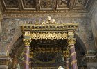 Triumphal arch  Triumphal arch, Canopy over Central Altar. Basilica Papale Santa Maria Maggiore : 2015, Baroque, Basilica Papale Santa Maria Maggiore, Church, Italy, Rome