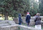 Nora, Mike, Liz and Liane  Nora, Mike, Liz and Liane. Walking through the Ostia Antica archeological site : 2014, Italy, Ostia Antica, Rome, archeological site