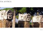 OstiaAntica123114144  Ostia Antica - Scavi. Teatro - Maschere marmoree, II Sec. d.C. Post cards from our walk through Ostia Antica : 2014, Area Archeologica di Ostia, Ostia Antica, Rome, Teatro, post card, scan