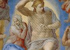Michelangelo  Vatican City, The Sistine Chapel, "Christ the Judge," by Michelangelo : 2014, Fresco, Italy, Michelangelo, Rome, Sistine Chapel, Vatican, Vatican City
