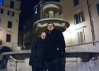 Jack and Cathie, New Years 2015  Jack and Cathie celebrating New Years at Fontana di S.Maria dè Monti : Fontana di S.Maria dè Monti, Italy, New Years, Rome