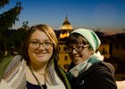 Liz, Nora  Liz and Nora at the top of the Spagna / Spanish Steps. : 2014, Italy, Rome, Spagna, Spanish Steps