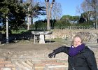 Cathie  Cathie. Walking through the Ostia Antica archeological site : 2014, Italy, Ostia Antica, Rome, archeological site