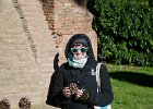 Nora  Nora collecting Pine Cones. Walking through the Ostia Antica archeological site : 2014, Italy, Ostia Antica, Rome, archeological site