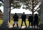 Liz, Mike, Liane and Nora  Liz, Mike, Liane and Nora at the theatre. Walking through the Ostia Antica archeological site : 2014, Italy, Ostia Antica, Rome, archeological site
