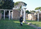 Liz  Liz. Walking through the Ostia Antica archeological site : 2014, Italy, Ostia Antica, Rome, archeological site