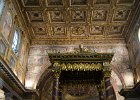Triumphal arch and Canopy  Triumphal arch, Canopy over Central Altar. Basilica Papale Santa Maria Maggiore : 2015, Baroque, Basilica Papale Santa Maria Maggiore, Church, Italy, Mosaics, Rome