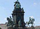 Empress Maria Theresa  Empress Maria Theresa monument, Maria-Theresien-Platz in the Museumsquartier : 2014, Austria, Bronze, Innere Stadt, MuseumsQuartier, Statue, Vienna, Wien, monument, Österreich
