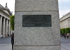 Jim Larkin  Plaque on Jim Larkin statue on O'Connell Street : 2014, Dublin, Ireland, Statue, Walking, plaque