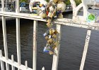 Locks  Ha'penny Bridge, RIver Liffey : 2014, Bridge, Dublin, Ireland, Walking