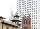 SanFrancisco012714-0341-2  Sing Chong Building, Old St. Mary's Church on California with Hartford Building in background. Morning walk down California St from Nob Hill to Embarcadero : 2014, California St, Morning Walk, San Francisco, Walking