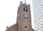 SanFrancisco012714-0352-2  Old St. Mary's Church on California with Hartford Building in background. Morning walk down California St from Nob Hill to Embarcadero : 2014, California St, Morning Walk, San Francisco, Walking
